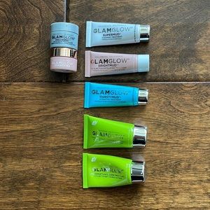 NWOB GlamGlow Skincare Bundle SuperMud BrightMud ThirstyMud PowerMud Treatments